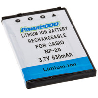 

Power2000 NP-20 Lithium-Ion Rechargeable Battery 3.7v for Casio Exilim Series Digital Cameras