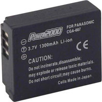 

Power2000 ACD-261 7.2V 1300mAh Replacement Lithium-Ion Battery for Panasonic CGA-S007 Digital Camera Battery