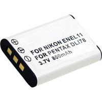 

Power2000 EN-EL11 / D-Li78 Replacement Lithium-Ion Rechargeable Battery 3.7v 800mAh for Select Nikon & Pentax Digital Cameras