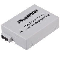 

Power2000 LP-E8 7.4V 1500mAh Replacement Lithium-Ion Battery for Canon EOS Rebel T2i/T3i/T4i Digital Cameras