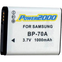 

Power2000 BP-70A 3.7V 1000mAh Replacement Lithium-Ion Battery for Samsung Digital Cameras