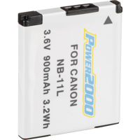 

Power2000 NB-11L Replacement Lithium-Ion Battery, 3.6 volt 900mAh, for Canon Powershot ELPH and "A" Series Cameras