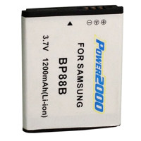 

Power2000 BP-88B 3.7V 1200mAh Replacement Li-Ion Battery for Samsung Cameras