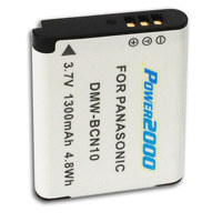

Power2000 DMW-BCN10 3.7V 1300mAh Replacement Rechargeable Lithium-Ion Battery for Panasonic Digital Cameras