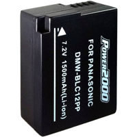 

Power2000 DMW-BLC12PP 7.2V 1500mAh Replacement Rechargeable Lithium-Ion Battery for Panasonic
