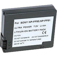 

Power2000 NP-FF51 Replacement Lithium-Ion 7.2v, 800mAh Camcorder Battery for Sony NP-FF51