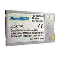

Power2000 SB-P90A Replacement Lithium-Ion 3.8v, 1000mAh Camcorder Battery for Samsung SB-P90A
