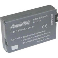 

Power2000 BP-214 Replacement Lithium-Ion 7.4v, 1800mAh Camcorder Battery for Canon BP-214