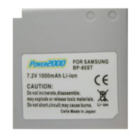 

Power2000 SBL-85ST Replacement Lithium-Ion 7.2v, 1000mAh Camcorder Battery for Samsung SBL-85ST