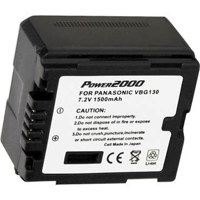 

Power2000 ACD756 Replacement Lithium-Ion 7.2v, 1500mAh Camcorder Battery for Panasonic VW-VBG130