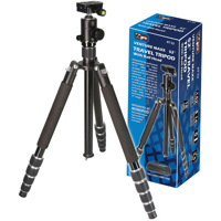 

VidPro AT-52 VentureMaxx 52" Professional 5-Section Twist-Lock Aluminum Travel Tripod with Quick Release Ball Head, 18 lbs Capacity