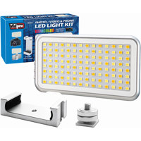 

VidPro LED-112 Micro Series Photo & Video LED Light for Cameras and Smartphones, 3100-5500K Color Temperature