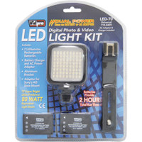 

VidPro LED-70 Digital Photo & Video LED Light Kit, 5600K Color Temperature, 72 LED Array Lamp