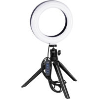 

VidPro RL-6 6" Bi-Color LED Ring Light Kit with Mini Tripod and Ball Head