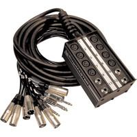 

Pro Co Sound StageMaster Snake 12-Channel Stagebox to Fanout with 8x Mics, 4x XLR Returns, 150'