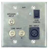 

Pro Co Sound AVP1 Audio-Visual Passive Interface Wallplate, 20Hz-20kHz Frequency Response, <200 Ohms Output Impedance, Stainless Steel