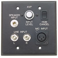 

Pro Co Sound AVP1V Audio-Visual Interface Wallplate with Input Level Control, 20Hz-20kHz Frequency Response, <200 Ohms Output Impedance, Black