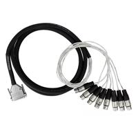 

Pro Co Sound 10' D-Sub DB25 to 8x XLR Female Analog Multi Track Recording Cable for Tascam DA88 & Compatible Mixers