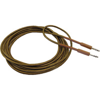 

Pro Co Sound GCLOTH-3 3' Concert Instrument Cable, 1/4" Gold Connector, Brown/White