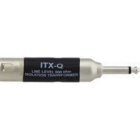 

Pro Co Sound ITXQ Isolation Transformer Adapter, 600Ohms Output Impedance, 1/4" Phone Plug to XLR Male