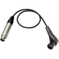 

Pro Co Sound MasterMike XLR Angled Male to XLR Female Lo-z Microphone Cable, 15'
