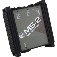 

Pro Co Sound MS2 Microphone Splitter, 20Hz-20kHz Frequency Response, < 1.0dB Voltage Loss