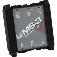 

Pro Co Sound MS3 Microphone Splitter, 20Hz-20kHz Frequency Response, < 2.5dB Voltage Loss