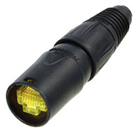 

Pro Co Sound NE8MX-B-1 etherCON RJ45 Cable Connector Carrier with BSE Boot, Black