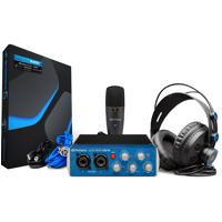 

PreSonus AudioBox 96 Studio Complete Hardware/Software Recording Kit, Includes AudioBox USB 96 Interface, Studio One 3 Artist Software, M7 Microphone and HD7 Headphones