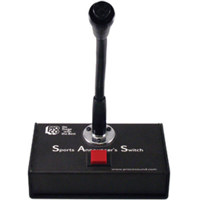 

Pro Co Sound SAS3 Sports Announcer's Push-to-Talk Button Switch with 6" Gooseneck and XLR Mic Connector