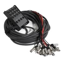 

ProX XC-SB124XLR50 50' 12 XLR-F Input to 4 XLR-M Return Stage Box Snake