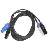 

ProX XC-PWC14-DMX03 3' 14 AWG PowerCon Blue-M to Gray-M + DMX-3 XLR-M to XLR-F