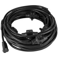 

ProX XC-MEP14-5210 52' 110V Male to 6 Socket 110v Female Power Cord 10 Outlet 14/3 Extension Cord, Black