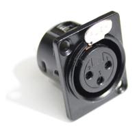 

ProX XC-XLRF-PANEL Panel Mount XLR-3 PIN Female, Black