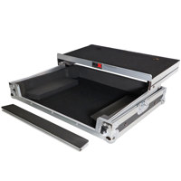 

ProX X-DNMC4000LT ATA-300 Style Road Case with Sliding Laptop Shelf for Denon MC4000 Digital DJ Controller, Silver on Black