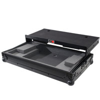 

ProX X-MXTSBLT ATA-300 Style Flight Case with Sliding Laptop Shelf for Pioneer DDJ-SB/SB2, Numark Mixtrack Pro II Digital DJ Controller, Black on Black