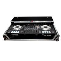 

ProX XS-DDJSZW Flight Case with Laptop Shelf & Wheels for Pioneer DDJ-SZ & DDJ-RZ Digital Controller, Silver on Black