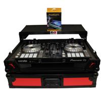 

ProX XS-DDJSR2LT Flight Case with Laptop Shelf for DDJ-SR2 Digital Controller, Bonus LED Kit, Black on Red