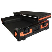 

ProX XS-DDJSZW Flight Case with Laptop Shelf & Wheels for Pioneer DDJ-SZ & DDJ-RZ Digital Controller, Black on Orange