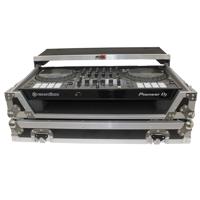 

ProX XS-DDJ1000W Flight Case with Laptop Shelf and Wheels for Pioneer DDJ1000 DJ Controller, Black on Silver