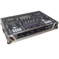 

ProX XS-MCX8000W ATA-300 Style Gig Ready Flight/Road Case with Wheels for Denon MCX8000 DJ Controller, Silver on Black