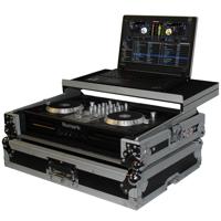 

ProX XS-MIXDECKEXLT ATA-300 Style Gig Ready Flight/Road Case with Laptop Shelf for Numark Mixdeck Express Controllers, Silver on Black