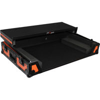 

ProX XS-MCX8000 WLTOB ATA-300 Style Gig Ready Flight/Road Case with Sliding Laptop Shelf and Wheels for Denon MCX8000 DJ Controller, Black on Orange