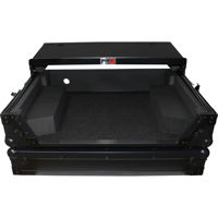 

ProX XS-NS6IILT ATA-300 Style Gig Ready Flight Road Case with Sliding Laptop Shelf for Numark NS6II DJ Controller, Black on Black