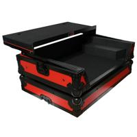 

ProX XS-NS6IILTRB ATA-300 Style Gig Ready Flight Road Case with Sliding Laptop Shelf for Numark NS6II DJ Controller, Black on Red
