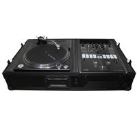 

ProX XS-TMC1012WBL ATA-300 Style Gig Ready Flight Road Case for Single Turntable in Battle Mode and 10"/12" Mixer, Black on Black