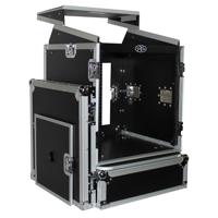 

ProX T-12MRLT Flight Case with Laptop Shelf and 4" Casters for 12U Rack x 10U Top Mixer DJ Combo
