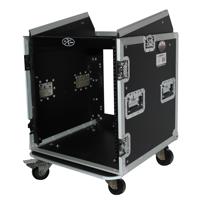 

ProX T-12MRSS Flight Case with 4" Casters for 12U Rack x 10U Top Mixer DJ Combo