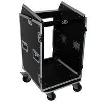 

ProX T-16MRSS Flight Case with 4" Casters for 16U Rack x 10U Top Mixer DJ Combo
