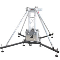 

ProX XTP-GSBPACK3 Truss Tower Stage Roofing System Package, Includes Rigger Base with Extending Legs, 1m Truss Segment, 4x 4' Outrigger Brace Tubes with Clamps, 4-Way Junction Sleeve Block, Truss Top with I-Beam Mount and Chain Pulley Wheels, 4x Hinge Blo